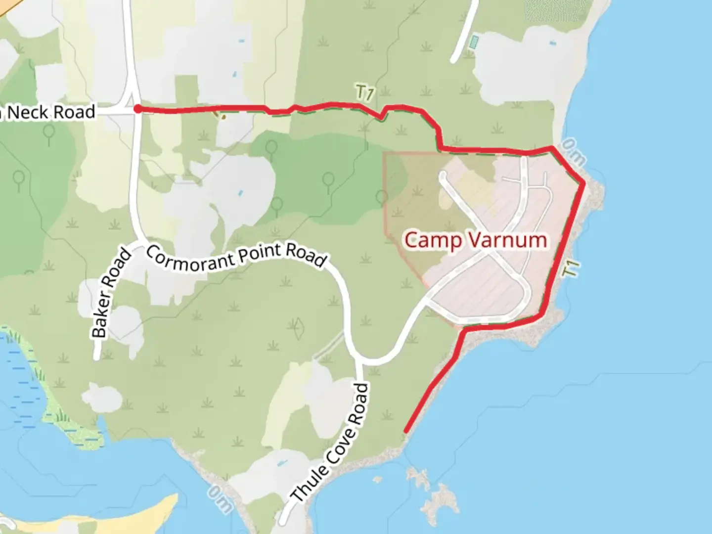 An image depicting the trail Whale Rock Trail and its surrounding area.