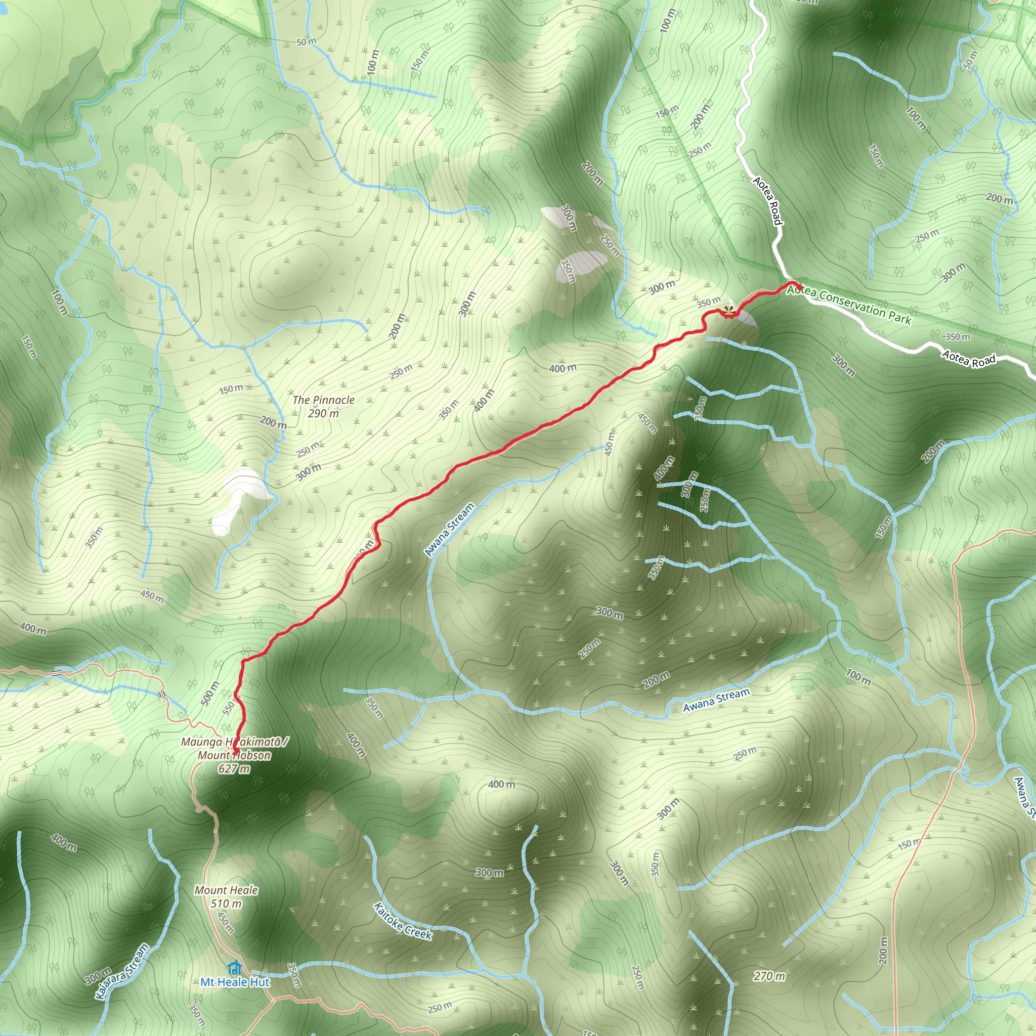 Palmers Track mobile static map
