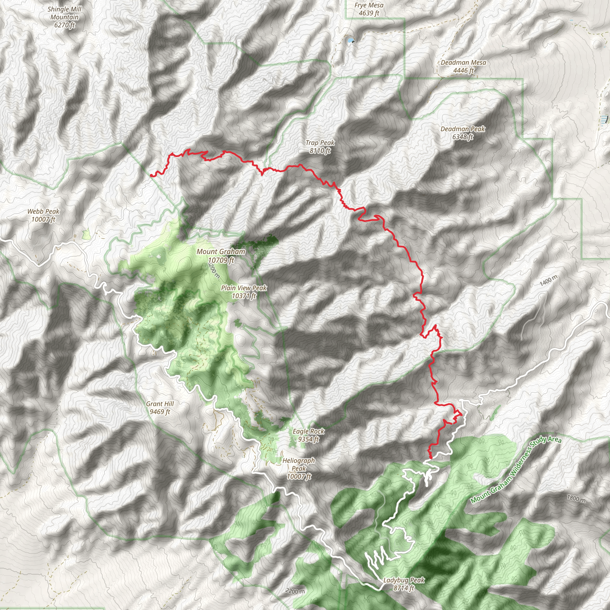Round The Mountain Trail mobile static map
