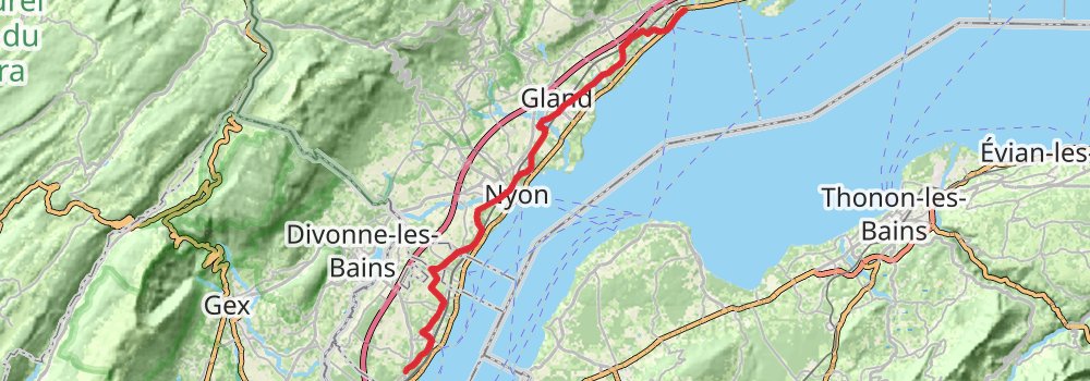 Camino Basel-Geneva via Biel stage 8 Map