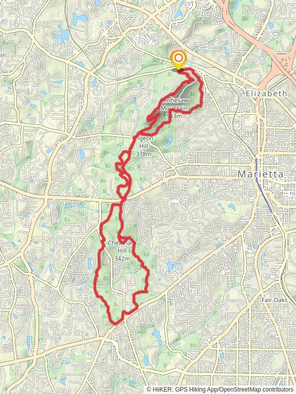Little Kennesaw Mountain, Hardage Mill and Noses Creek Trail Loop