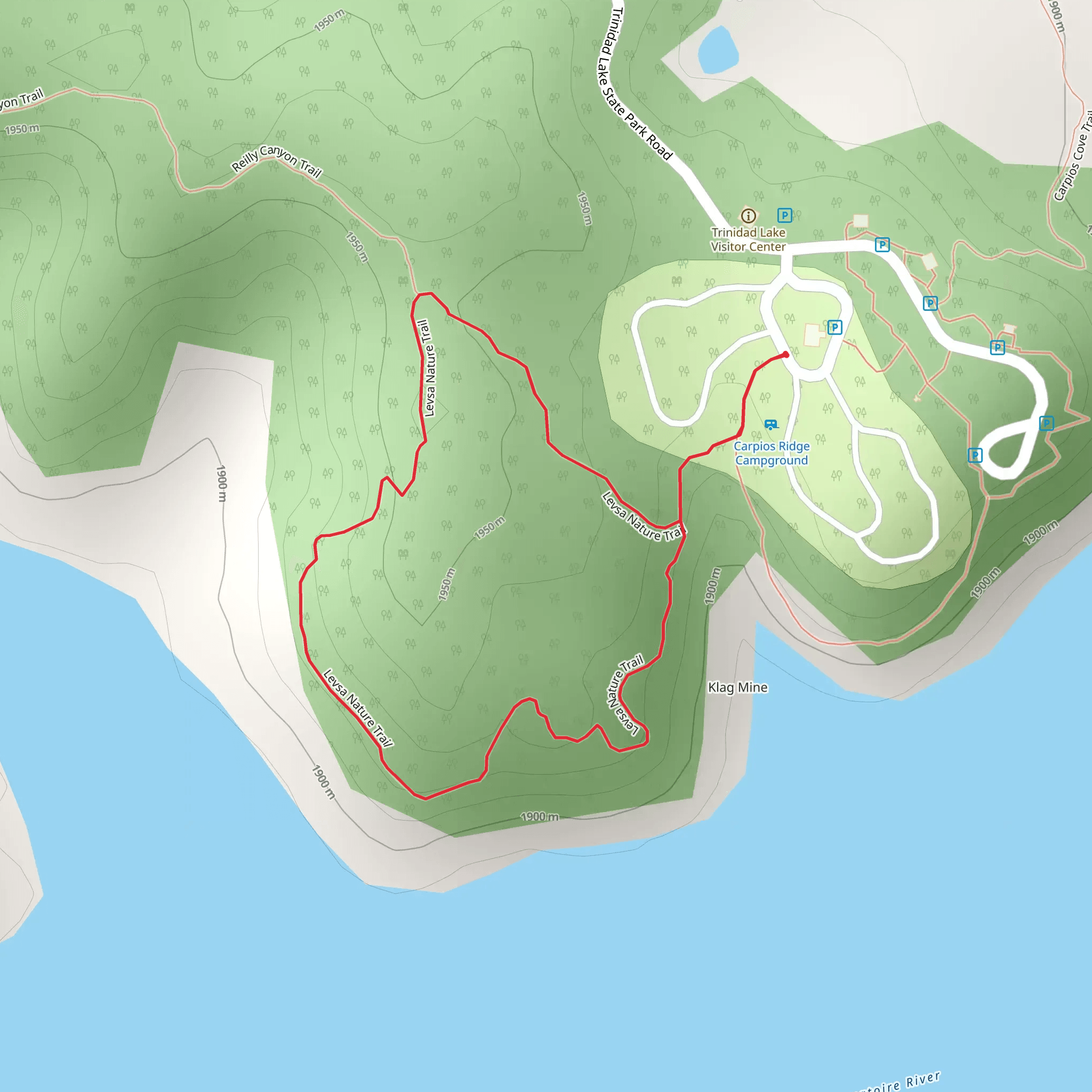 Levsa Nature Loop Trail mobile static map