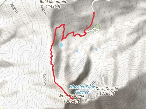 Wheeler Peak and Glacier Trail