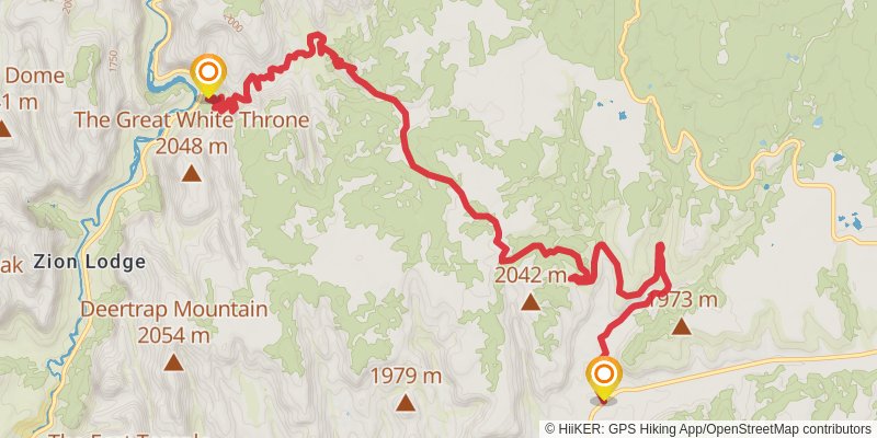 Hayduke Trail stage 74 Map