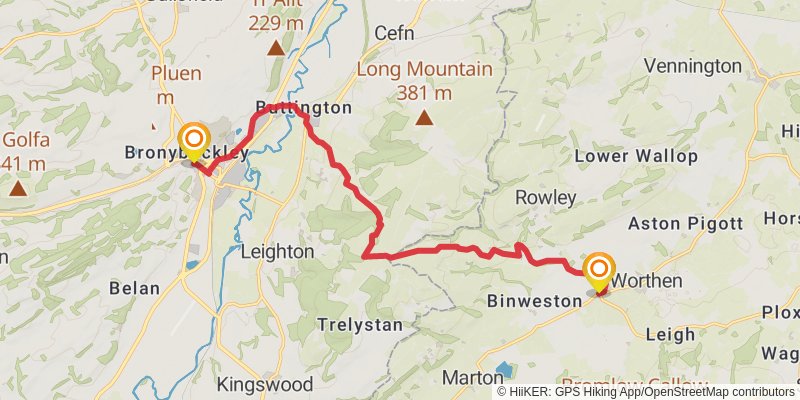 Cross Britain Way stage 17 Map