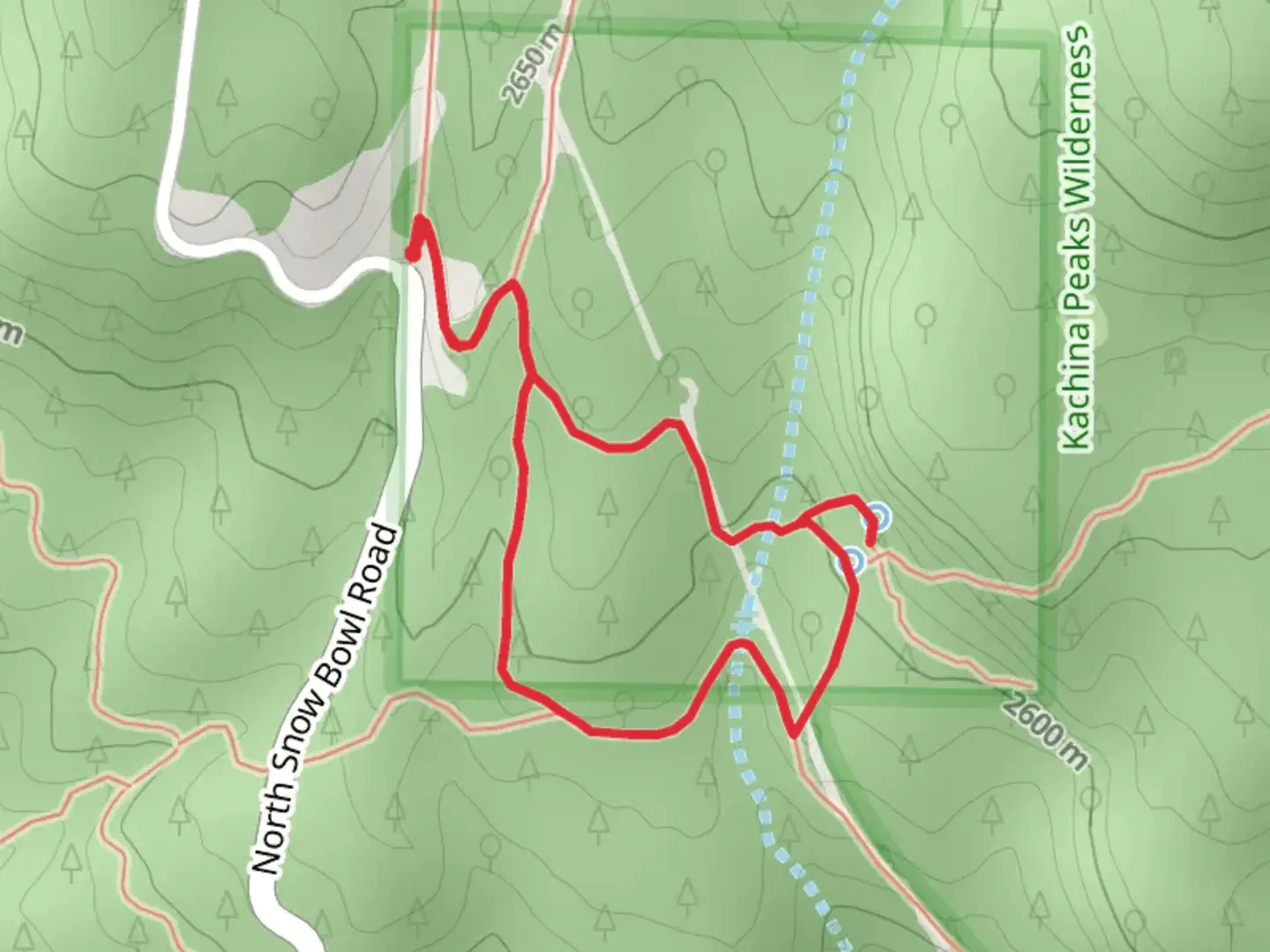 An image depicting the trail Veit Spring Loop Trail and its surrounding area.