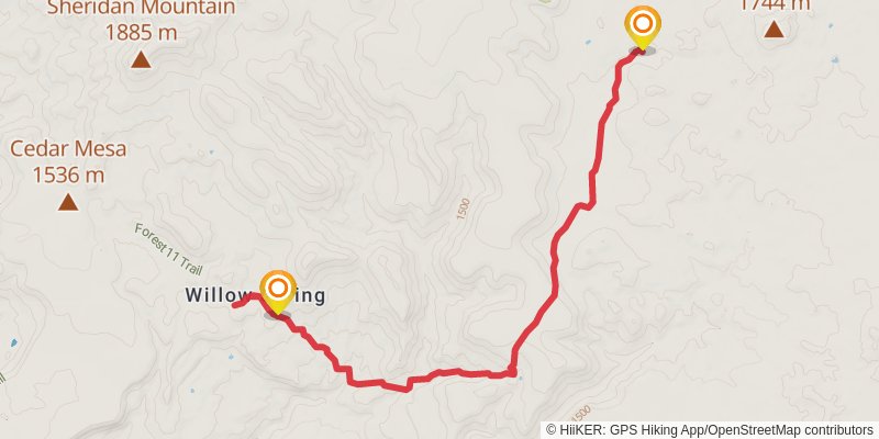 Anderson Trail stage 2 Map