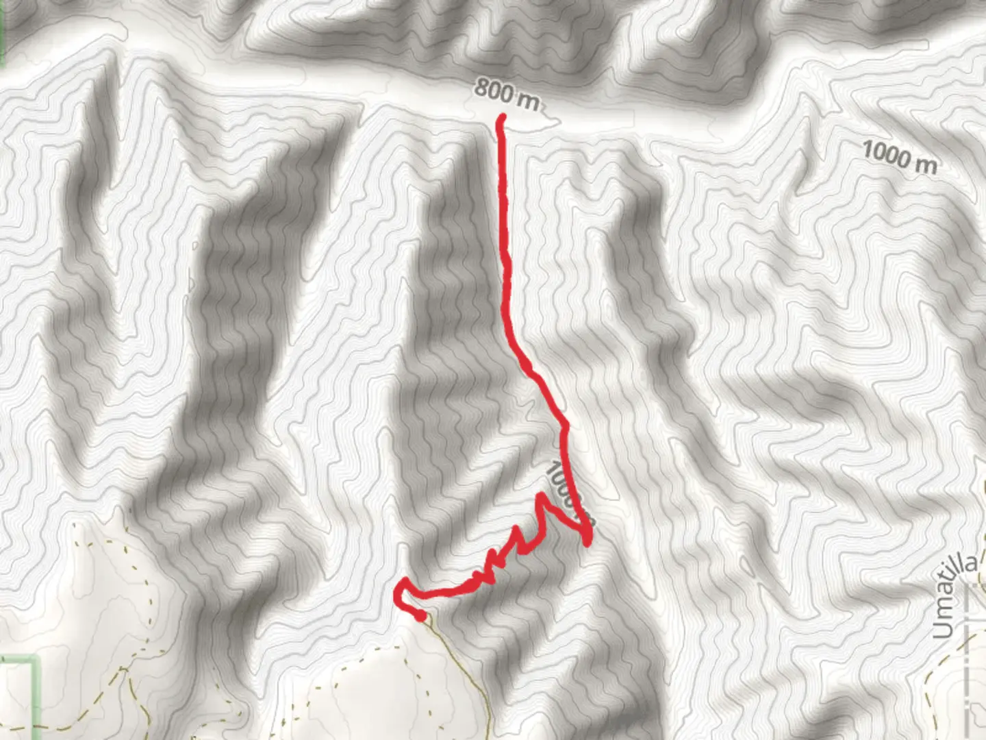 An image depicting the trail Burnt Cabin Trail and its surrounding area.