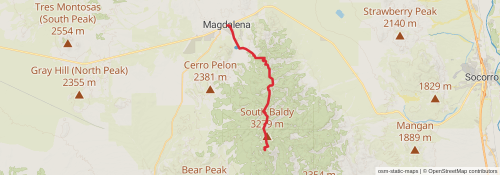 Grand Enchantment Trail stage 54 Map