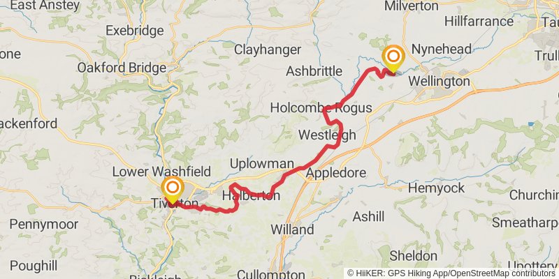 Mary Michael Pilgrims Way stage 20 Map
