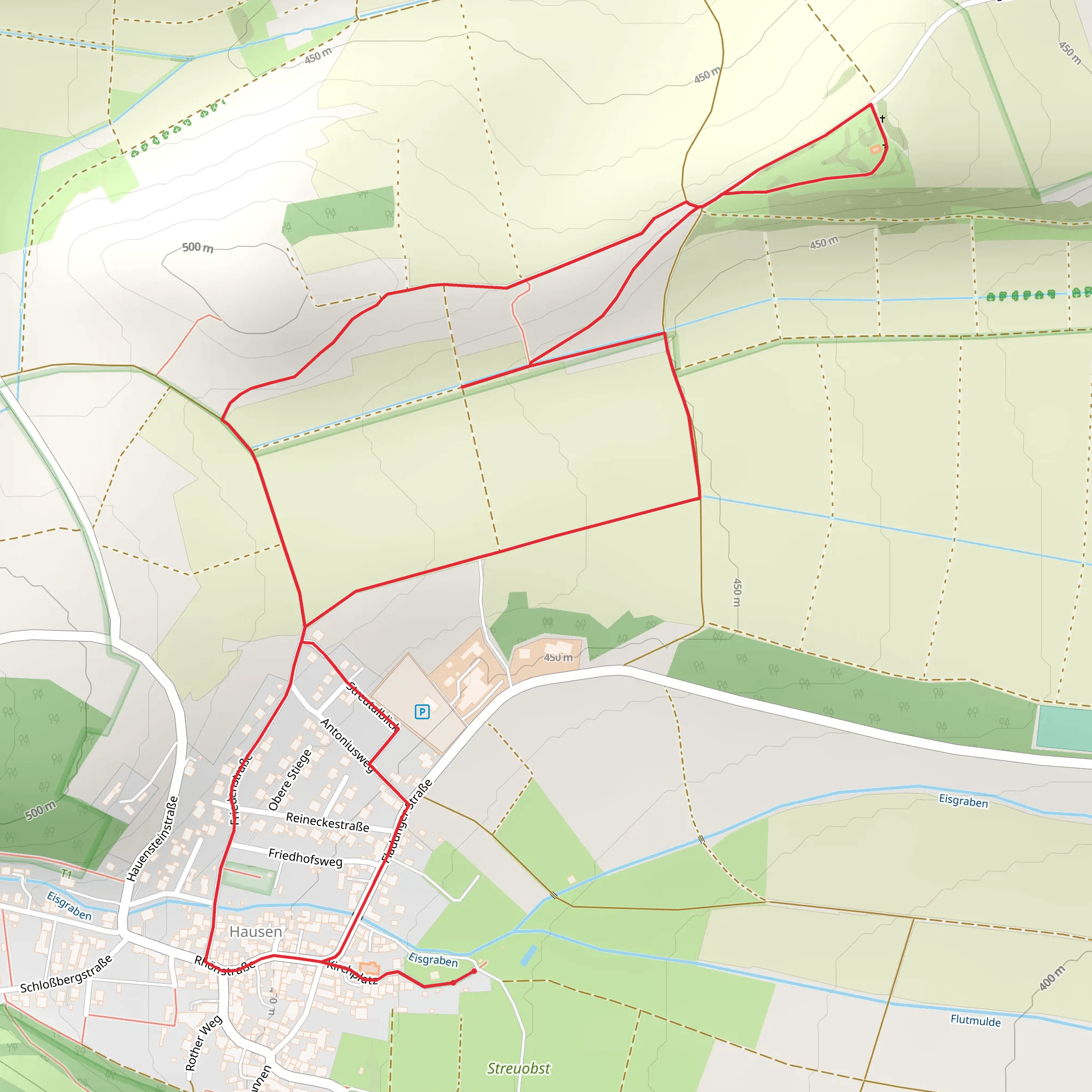 Rhoen Rundweg and Bayern Loop mobile static map