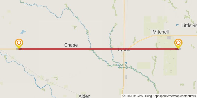 American Discovery Trail - South stage 55 Map