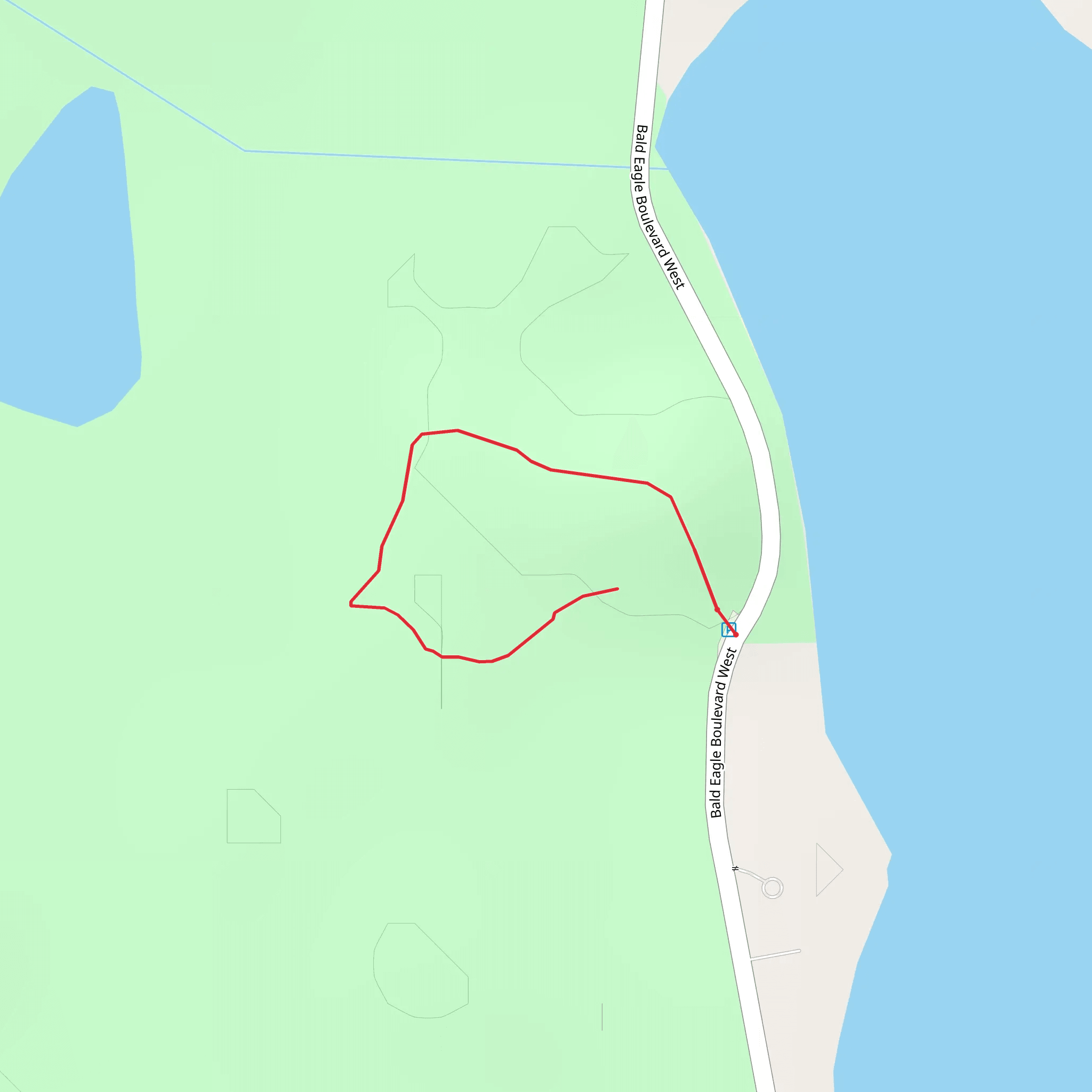 Bald Eagle Boulevard West mobile static map