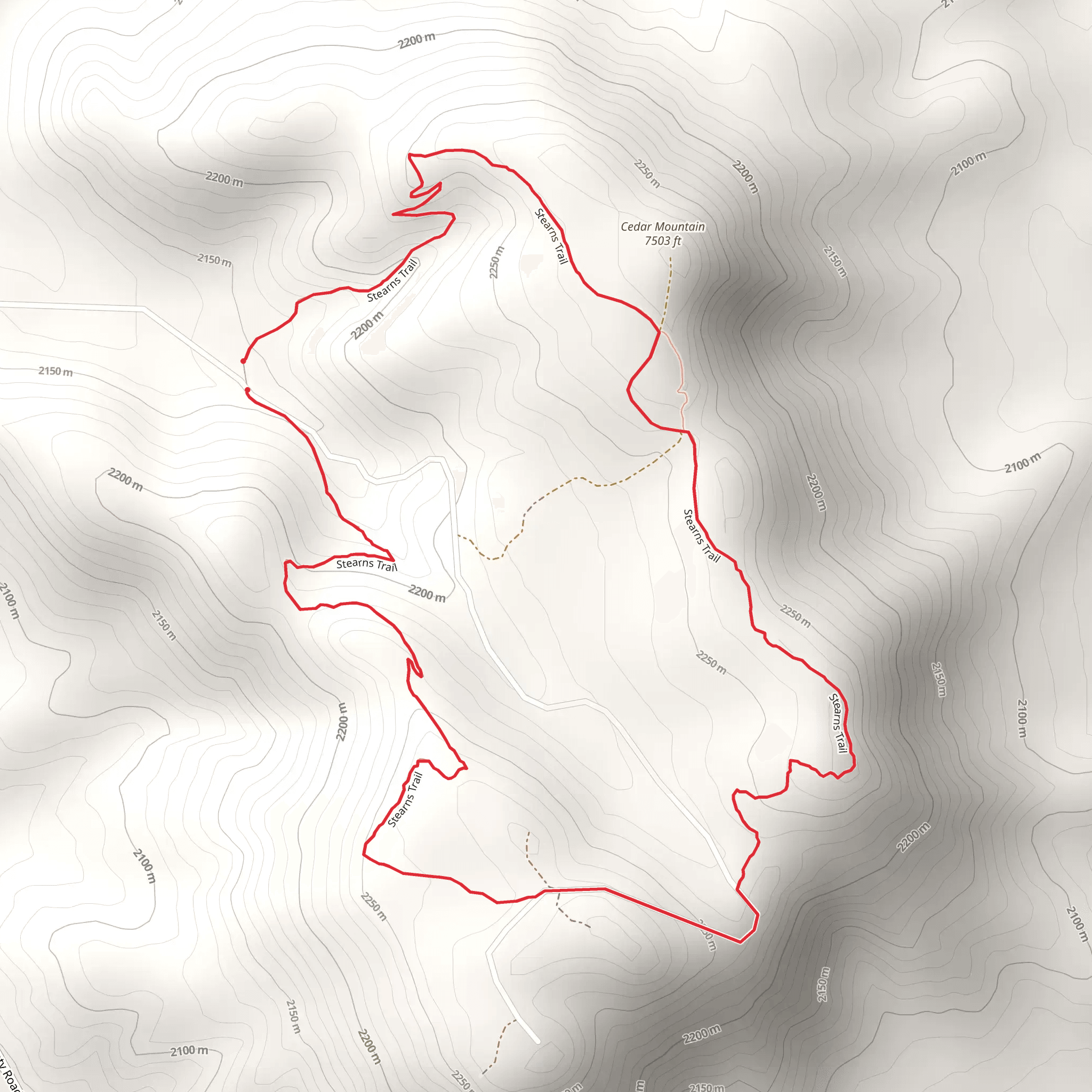 Stearns Loop Trail mobile static map