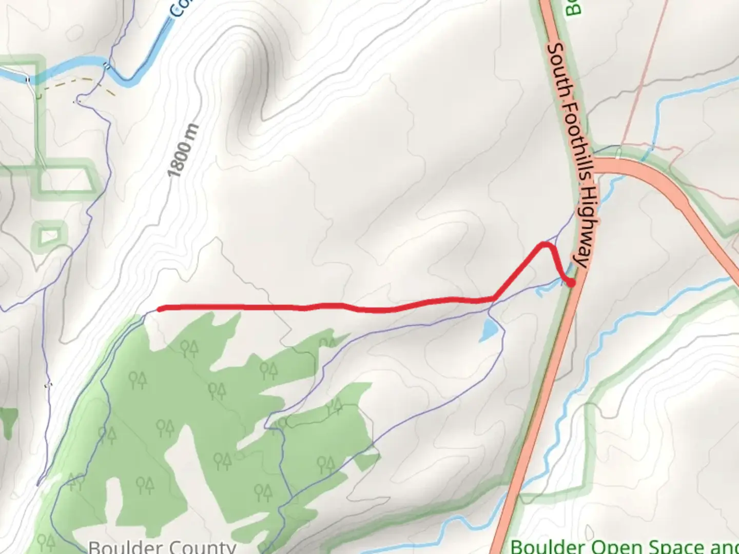 An image depicting the trail FlatIrons Vista Trail and its surrounding area.