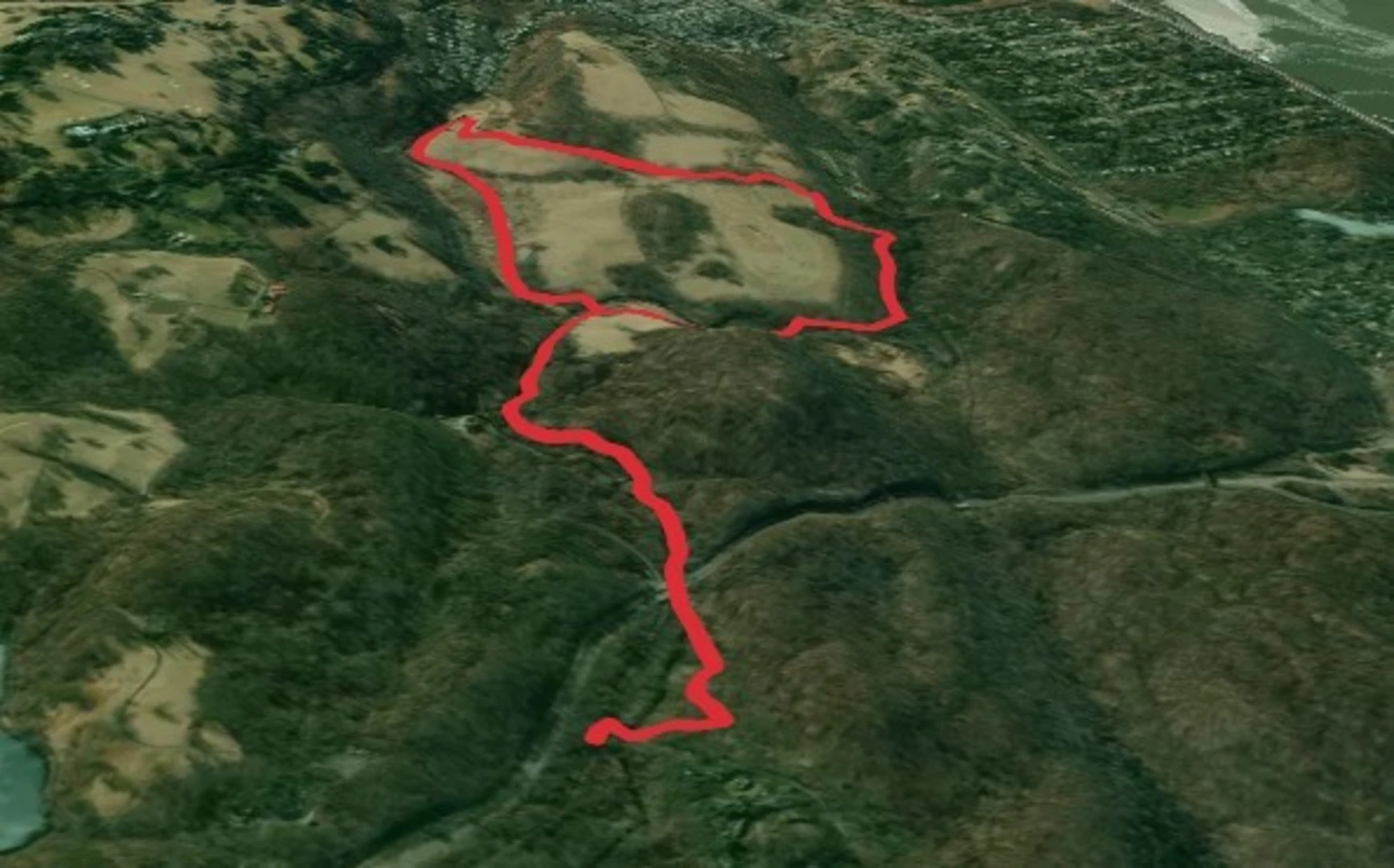 An image depicting the trail Douglas Hill and Canter Alley Loop via Pocantico River Trail and its surrounding area.