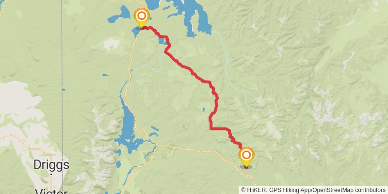 Continental Divide Trail stage 24 Map
