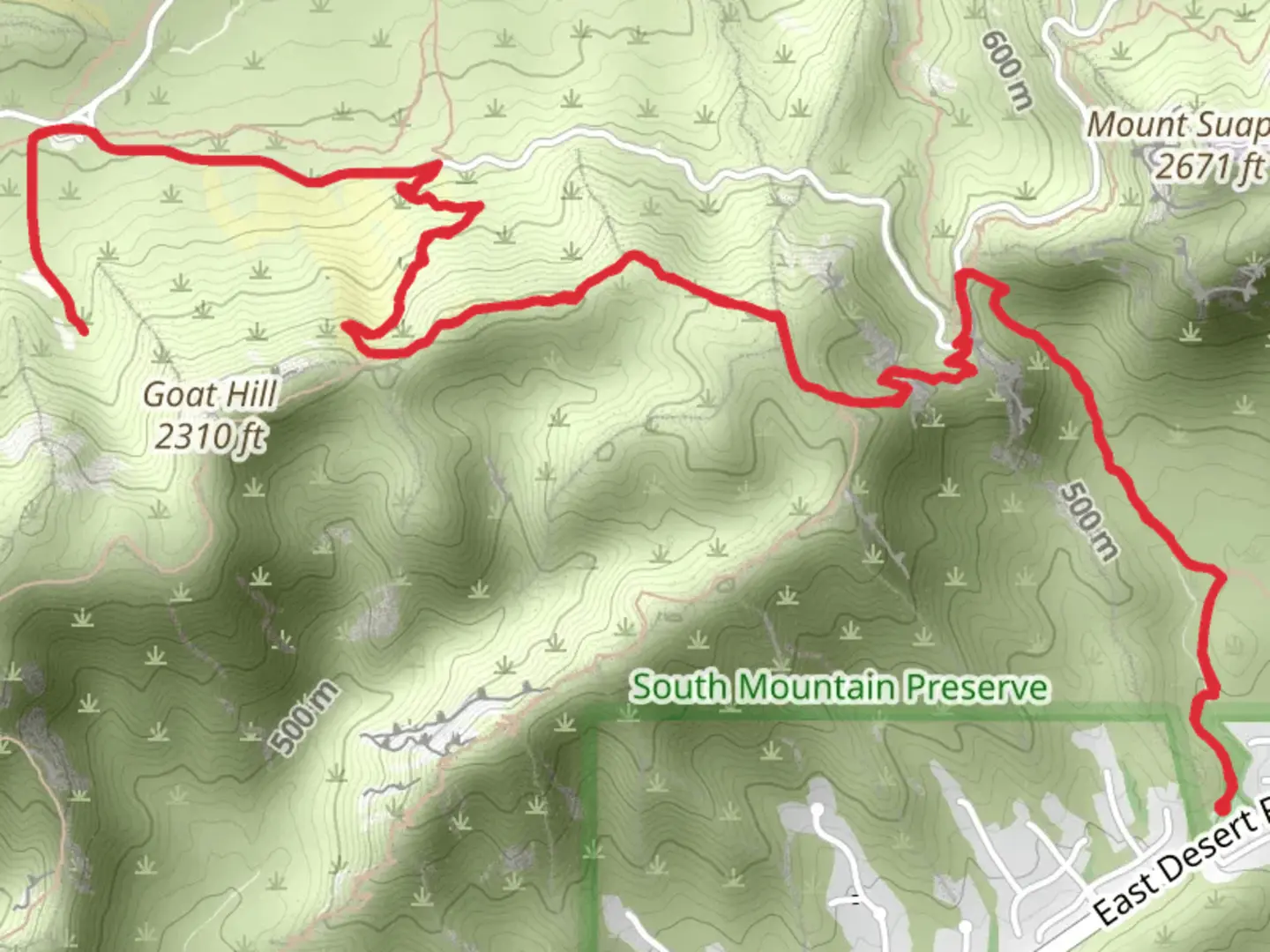 An image depicting the trail Telegraph Pass and Max Delta Mine Trail and its surrounding area.