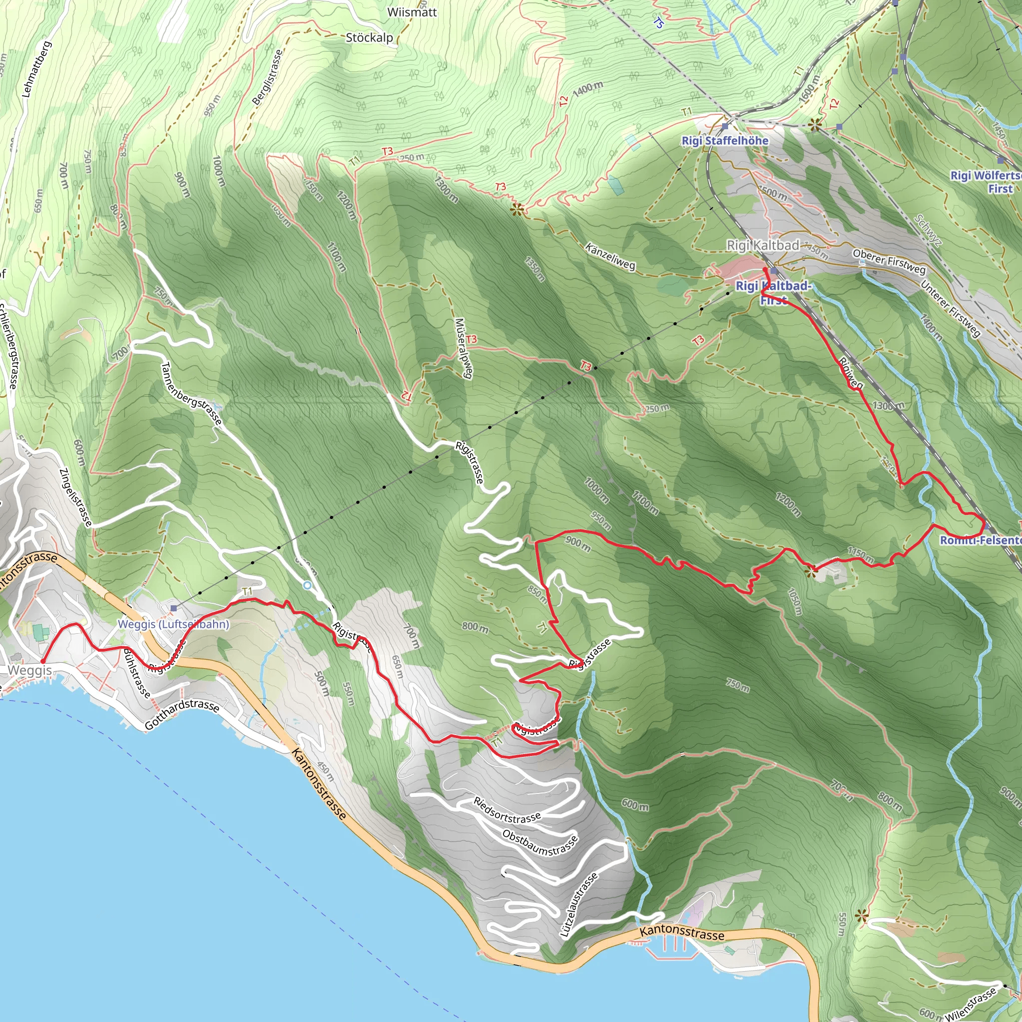 Lake Lucerne mobile static map