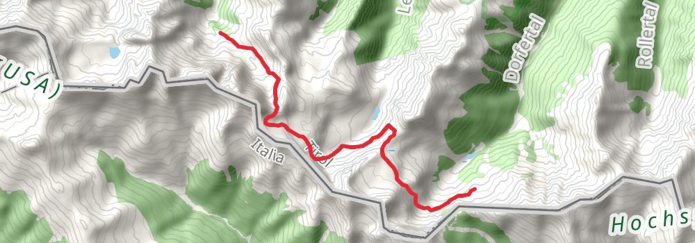Via Alpina - Red Trail stage 27 Map