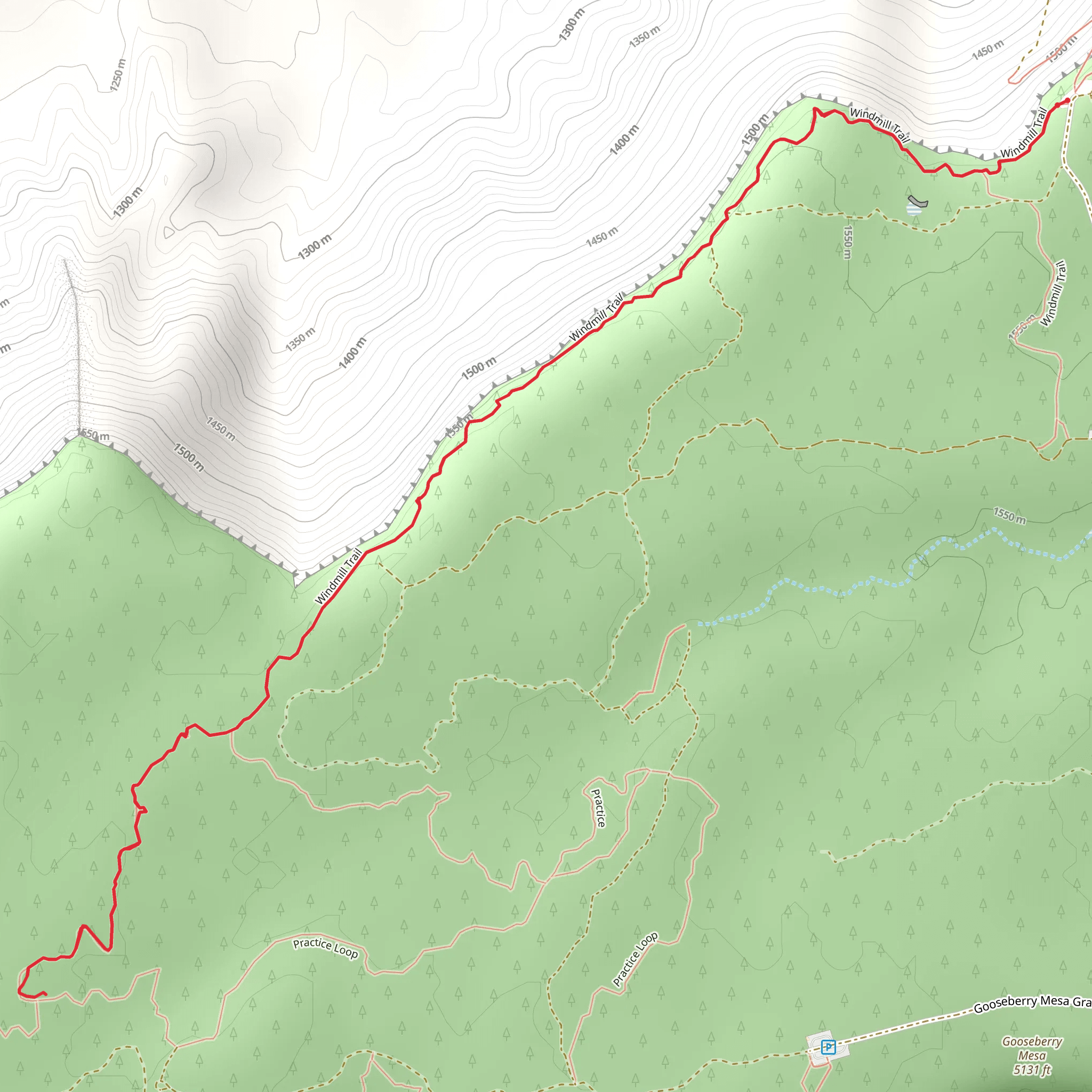 Windmill Trail mobile static map