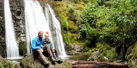 An image depicting the trail View Hill Car Park to Ryde Falls and its surrounding area.
