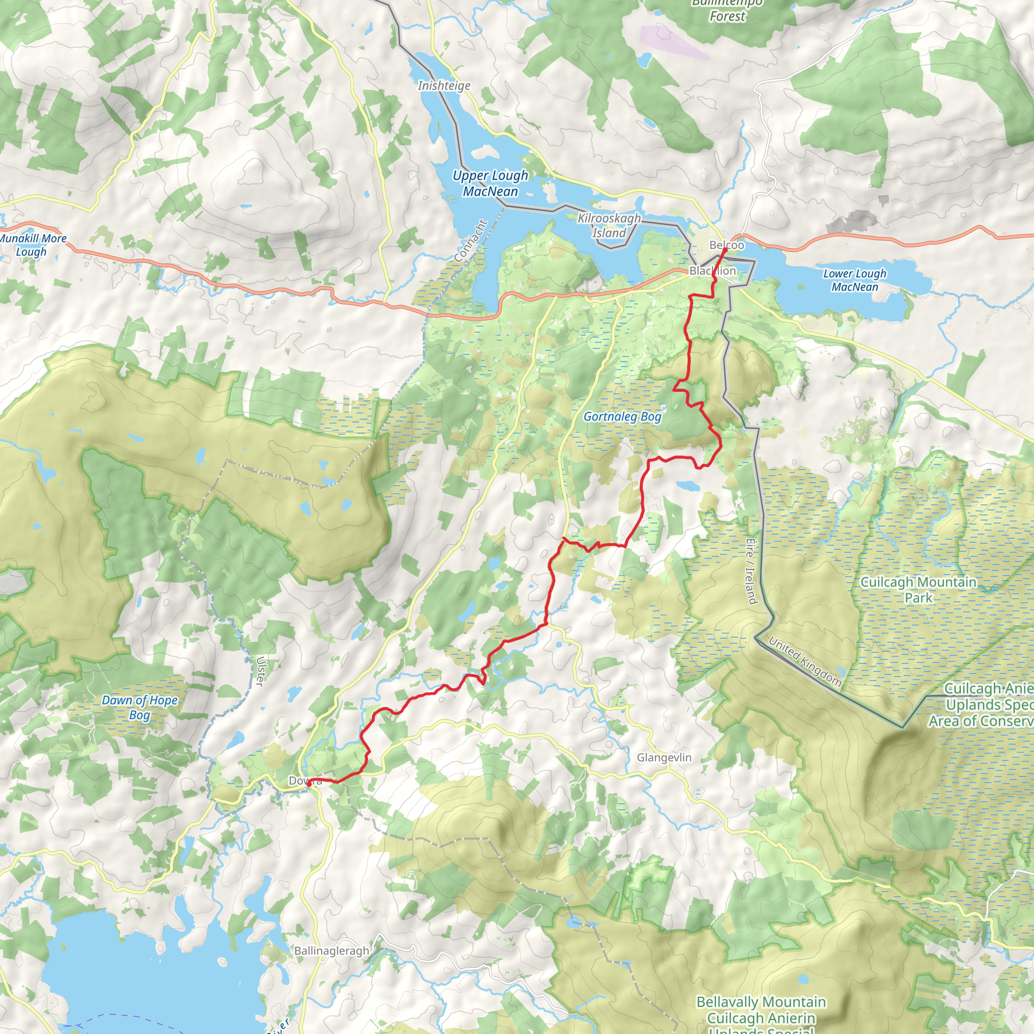 Cavan Way mobile static map
