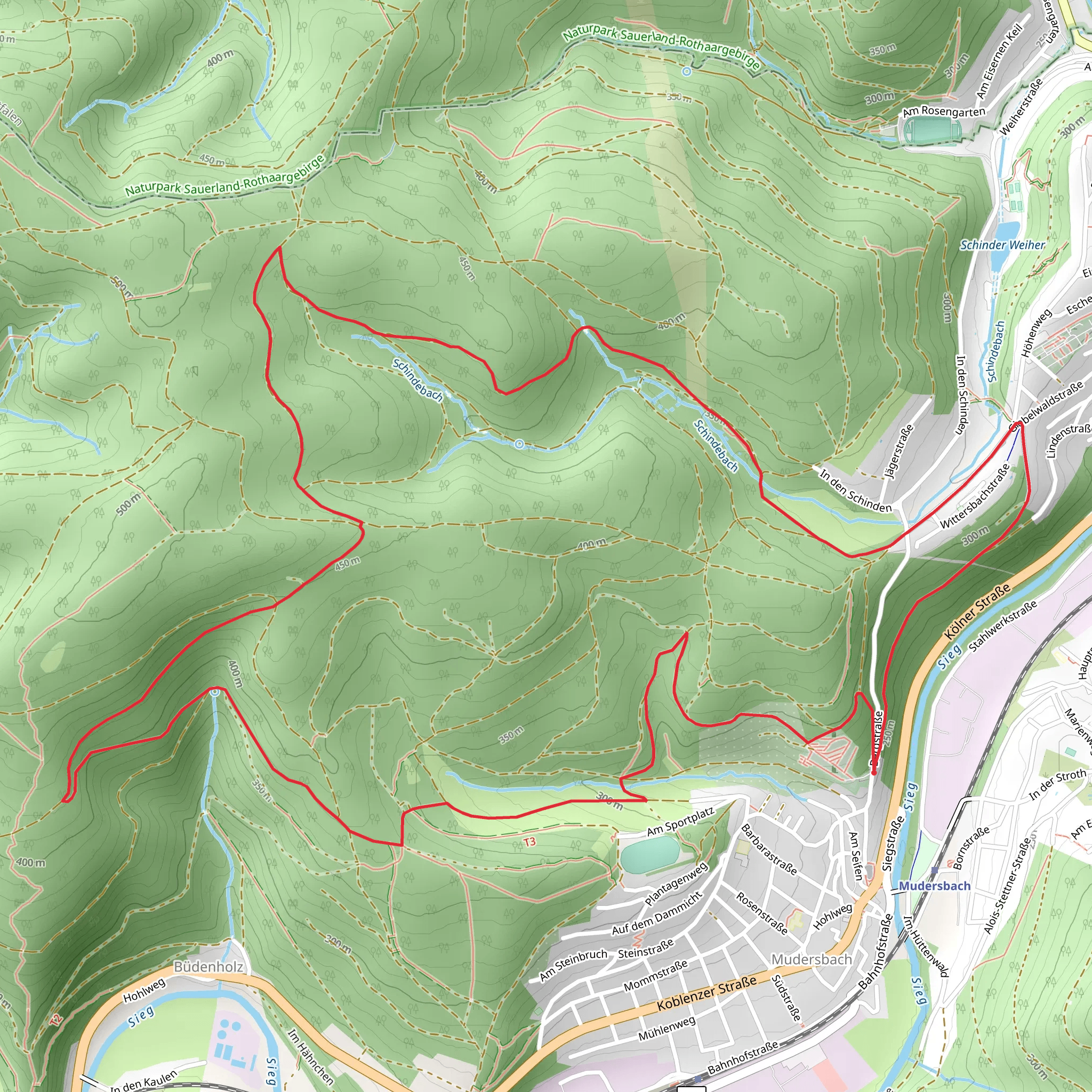 Erzquellweg mobile static map
