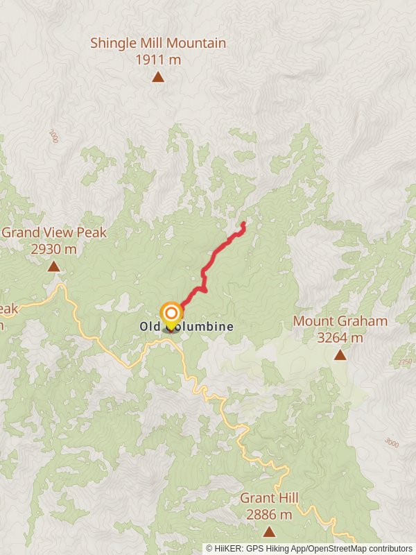 Ash Creek Trail from Columbine Corral Road