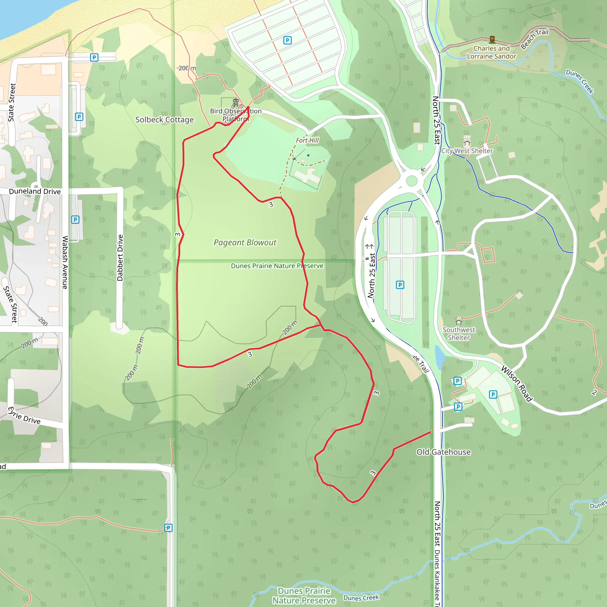 Trail 3 Loop - Pageant Blowout mobile static map