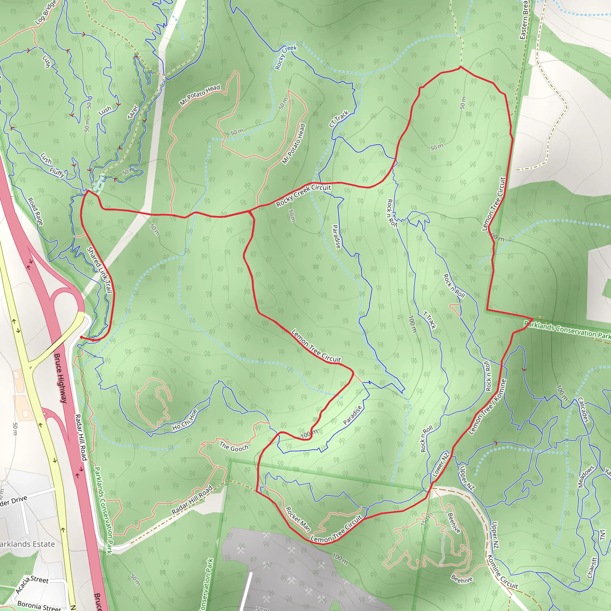 Lemon Tree Circuit Track mobile static map
