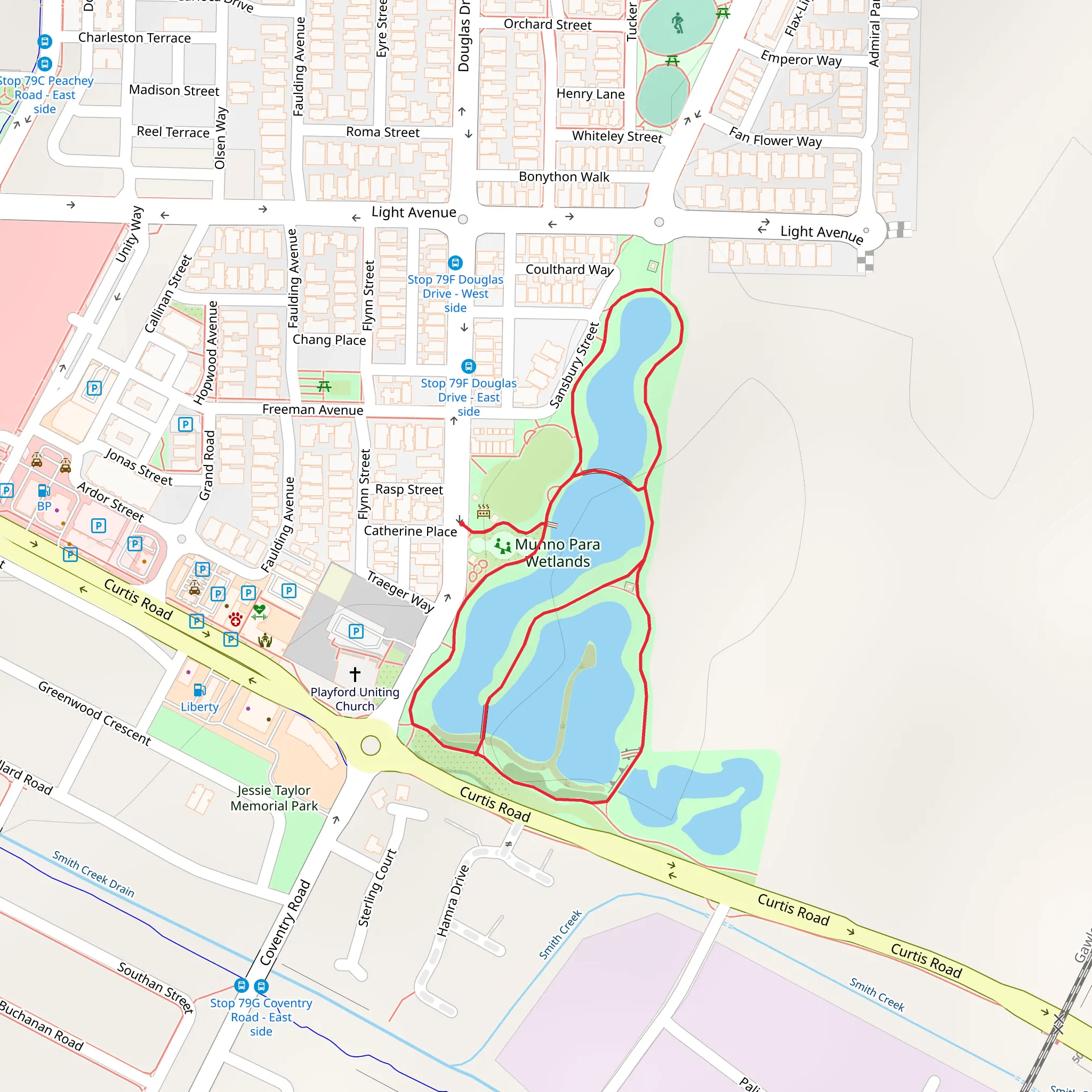 Curtis Wetlands Walk mobile static map