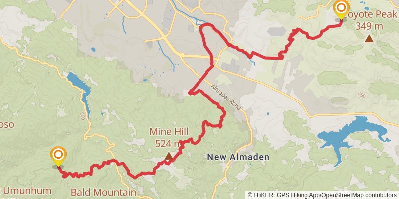 Bay Area Ridge Trail stage 40 Map