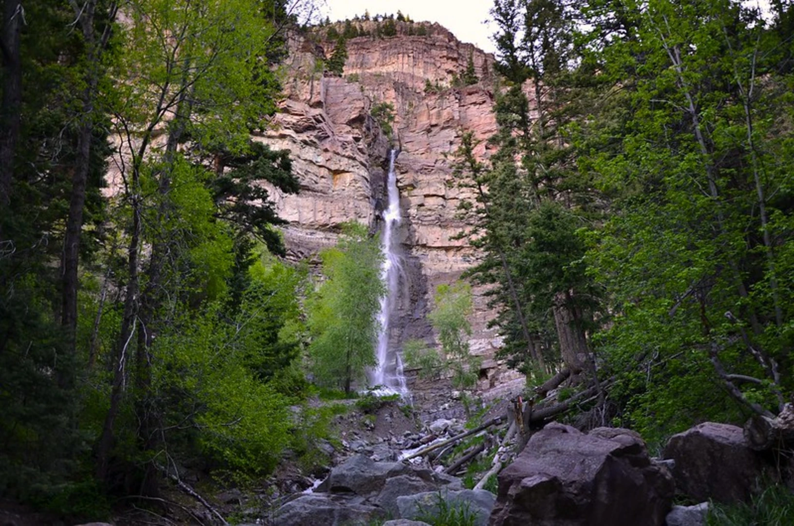 An image depicting the trail Lower Cascade Falls Trail and its surrounding area.