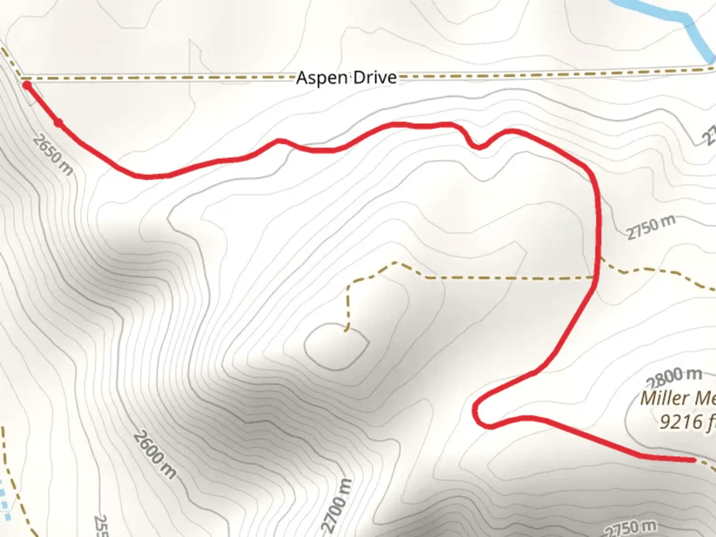 An image depicting the trail Miller Mesa via Miller Mesa Nordic and its surrounding area.
