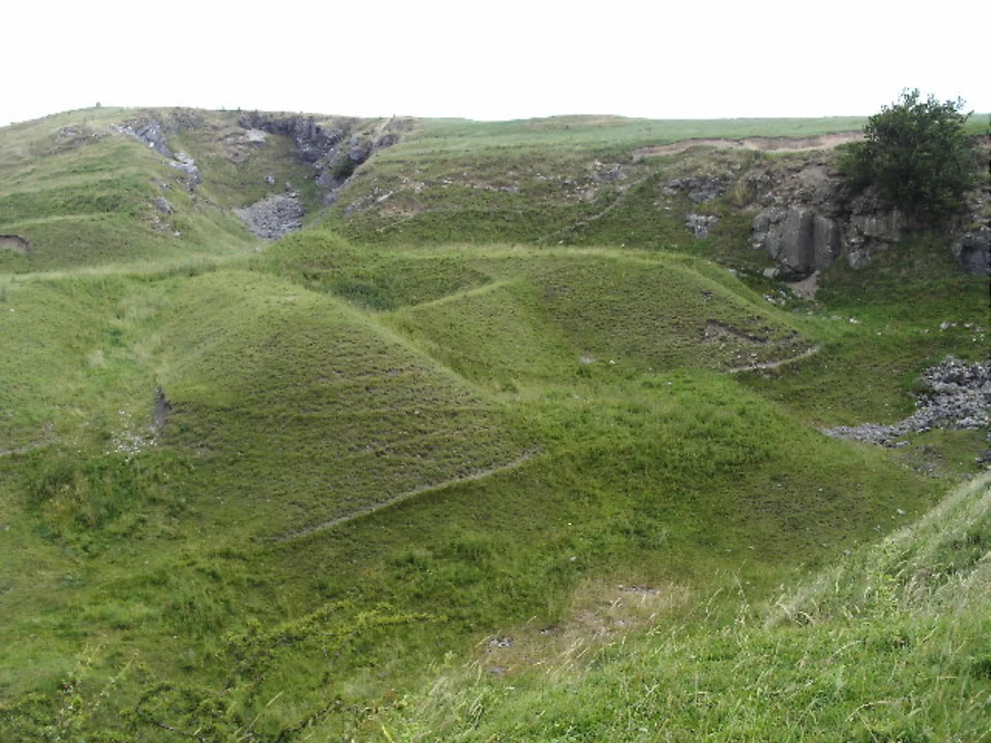 An image depicting the trail Fass Gill, Kiln Hill and Haw Crag Loop and its surrounding area.