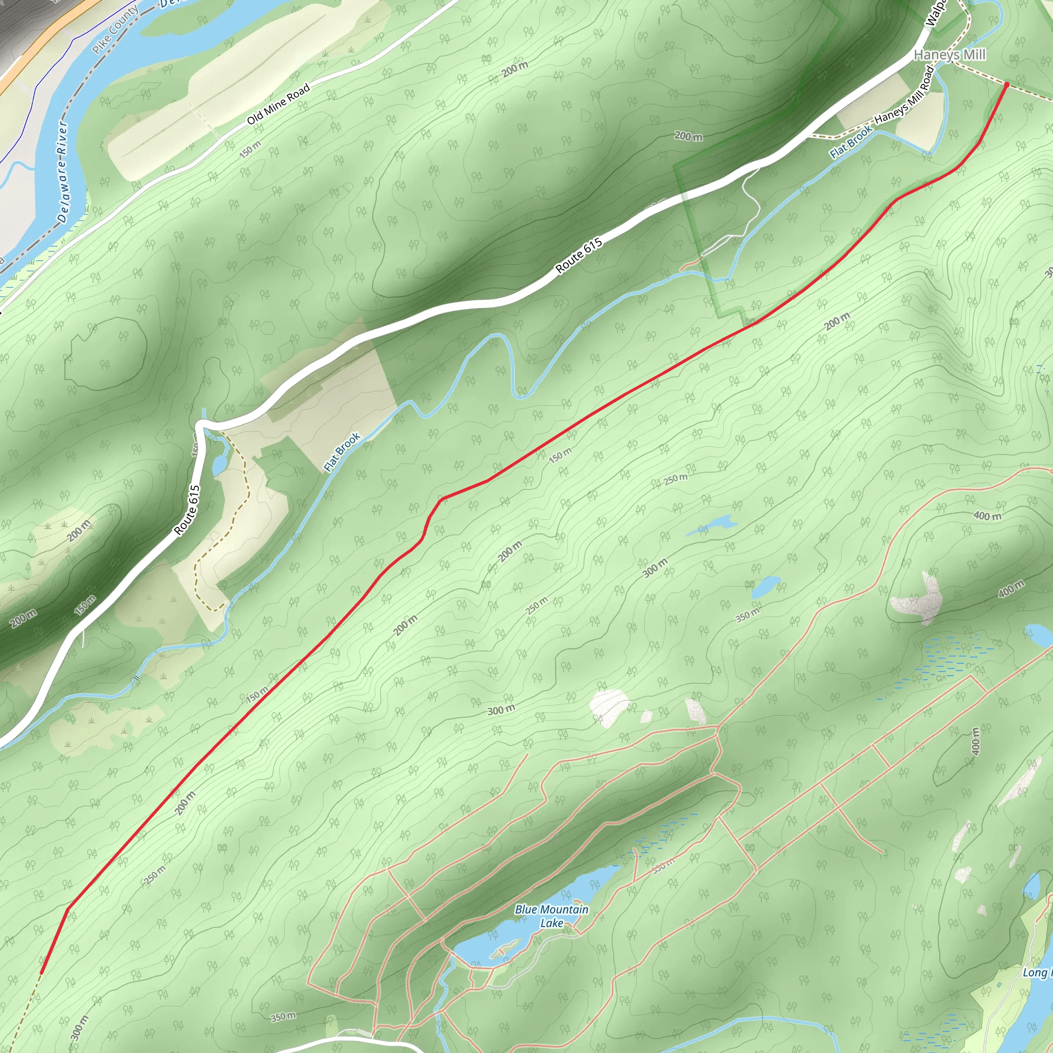 Mountain Road Walk - West mobile static map