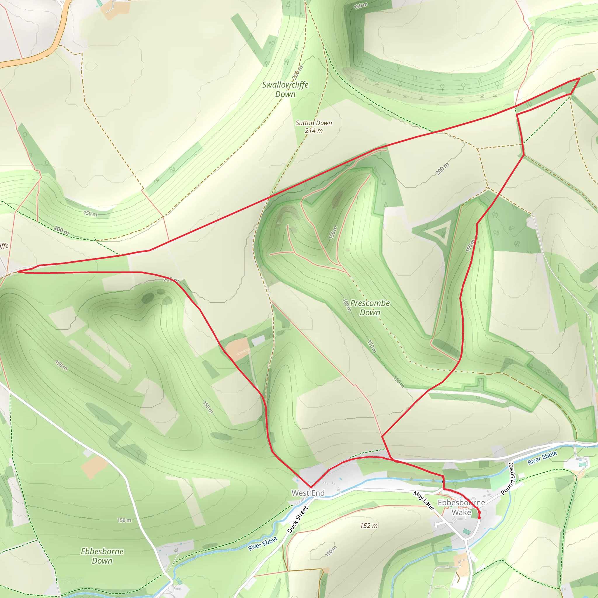 Prescombe Down NNR mobile static map