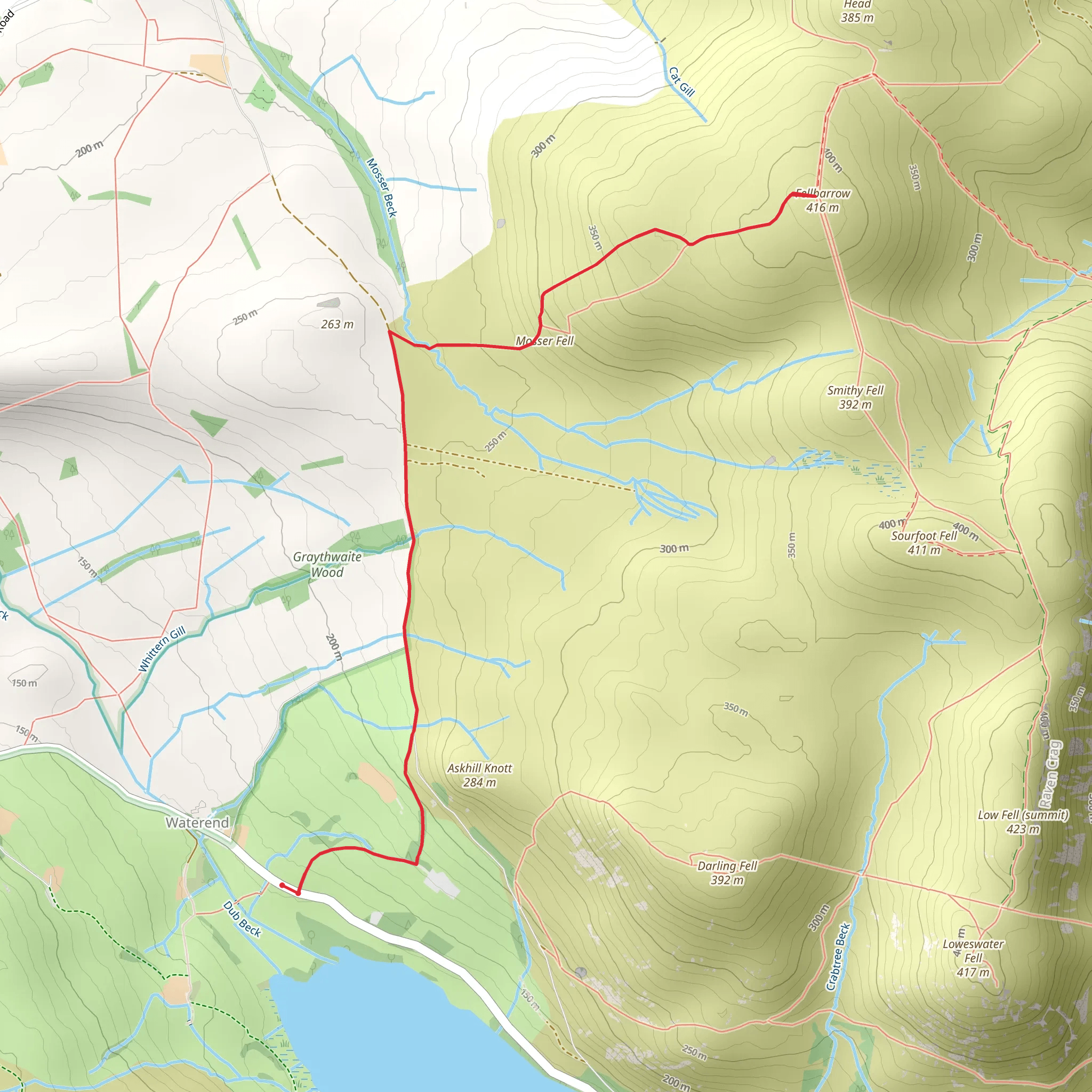 Fellbarrow mobile static map