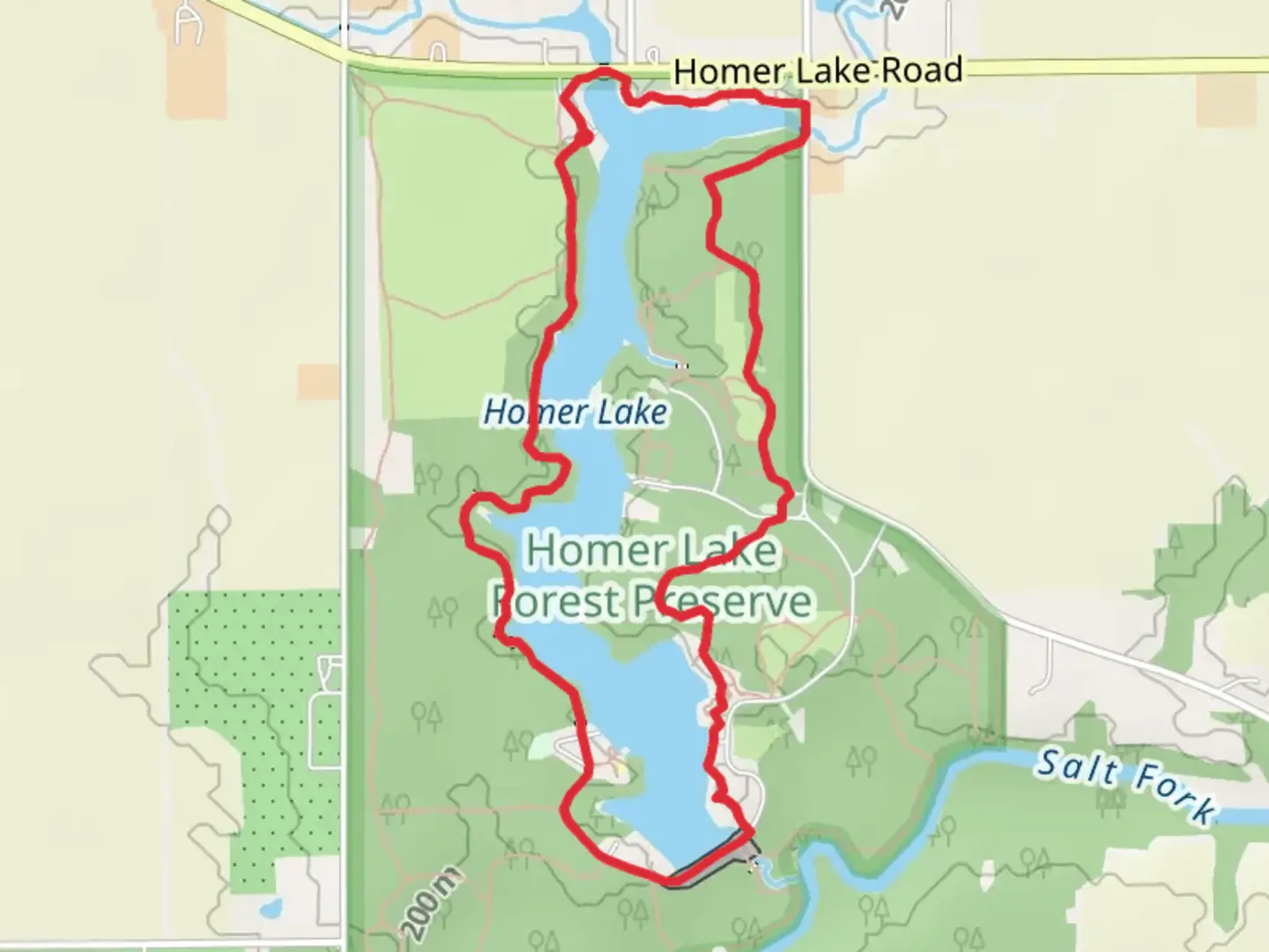 An image depicting the trail West Lake Trail and Timberdoodle Trail and its surrounding area.