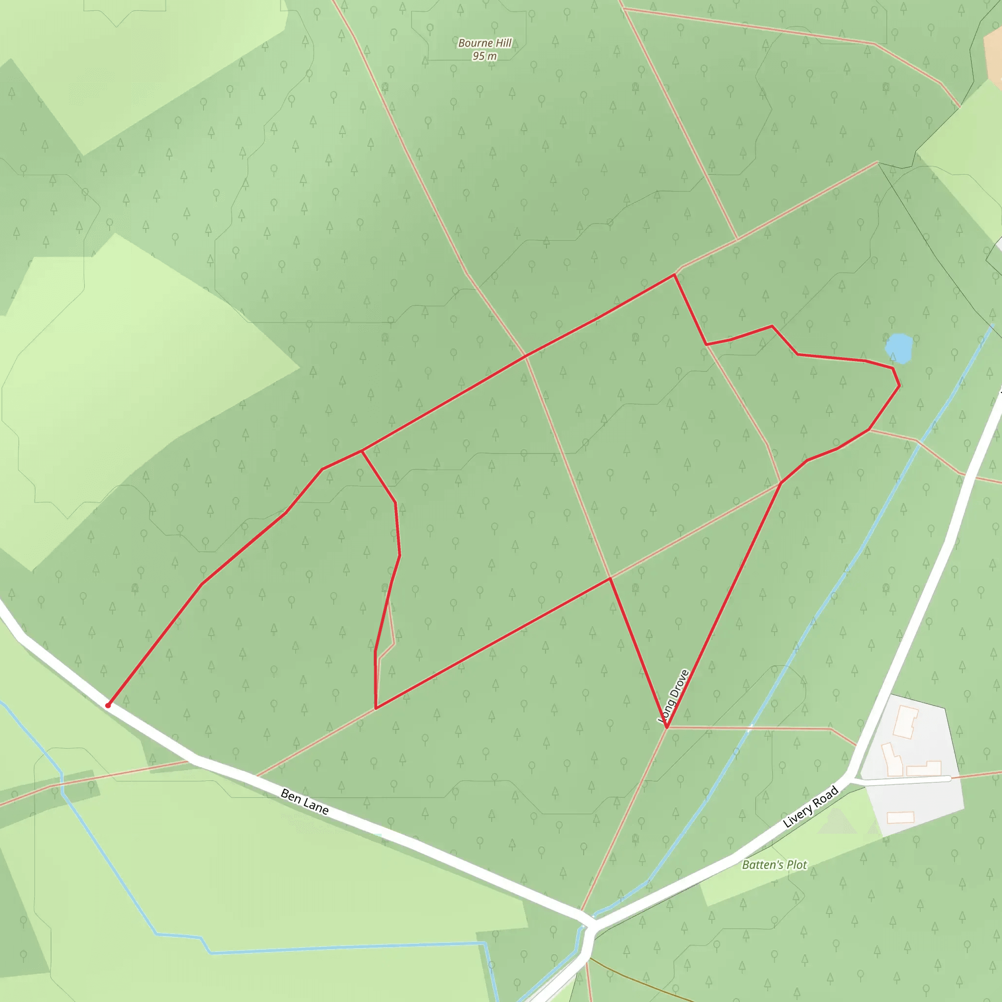 White's Common Loop mobile static map