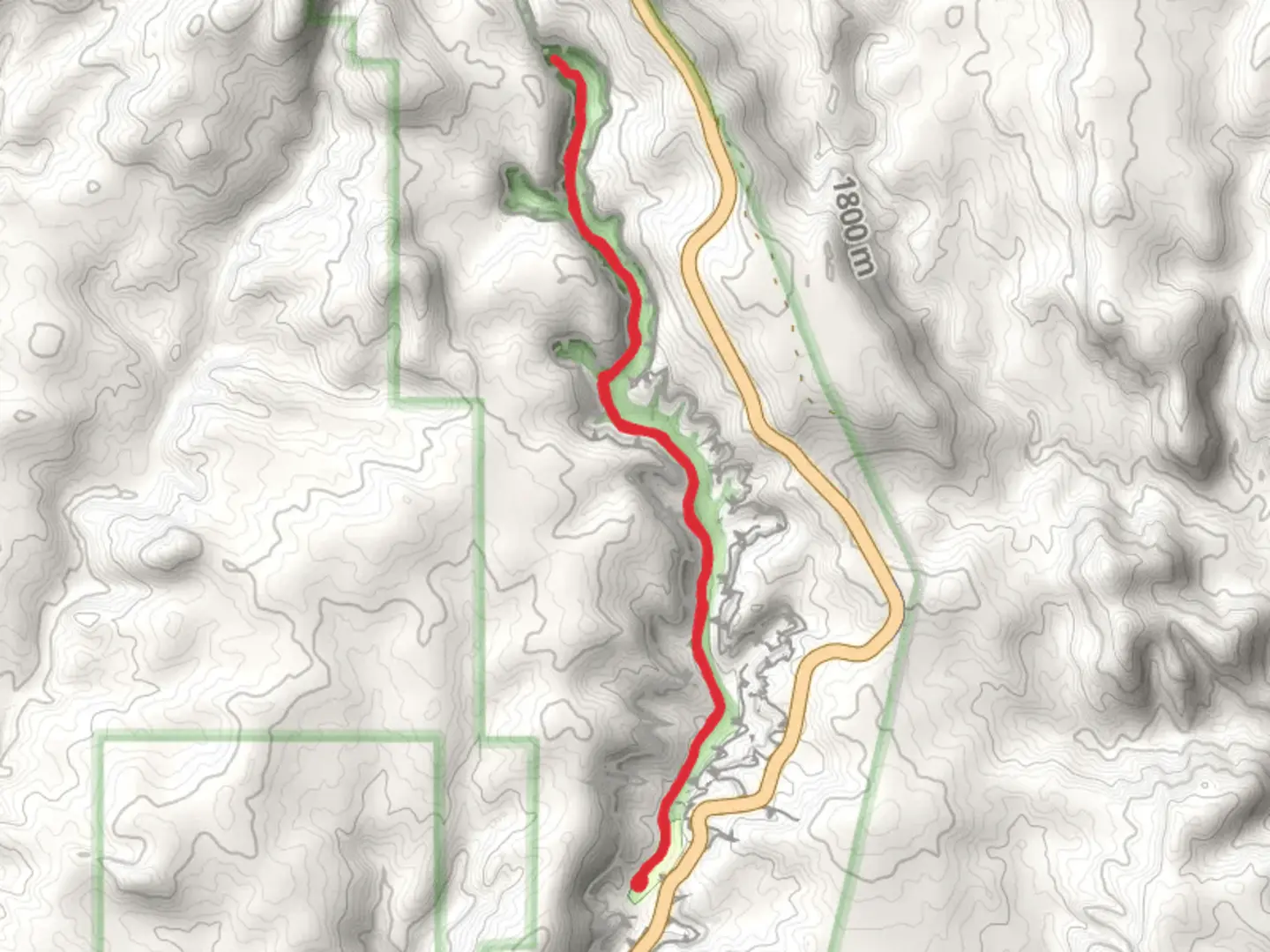 An image depicting the trail Lower Calf Creek Falls Trail and its surrounding area.