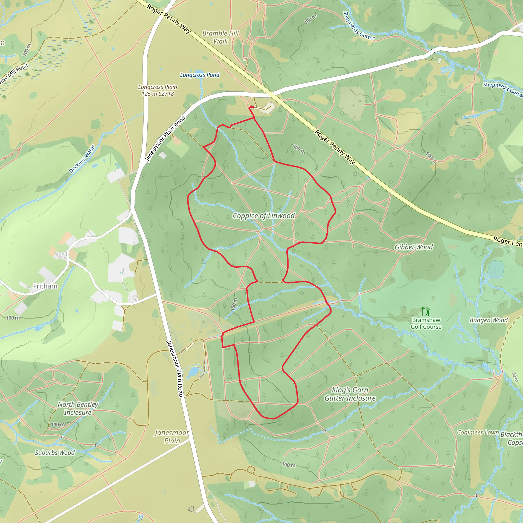 Coppice of Linwood Loop mobile static map