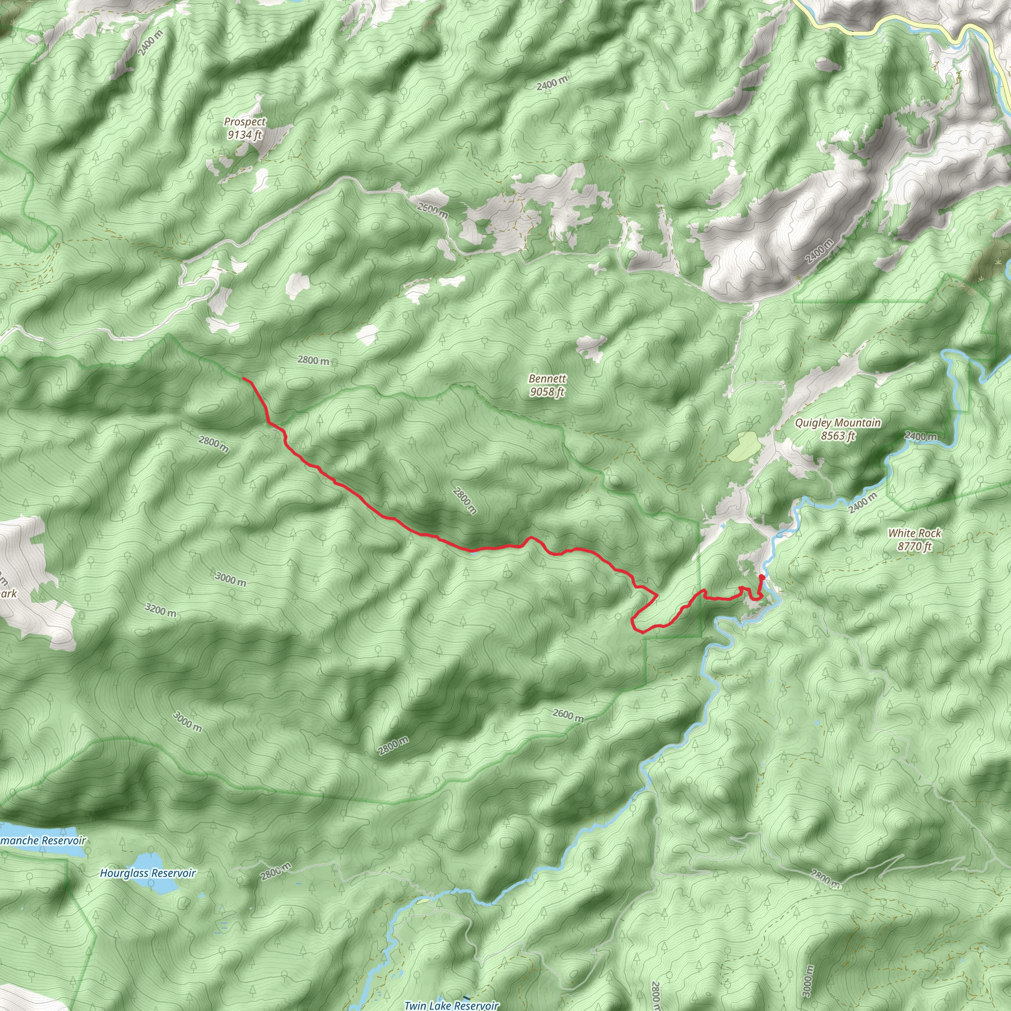 Little Beaver Creek Trail mobile static map