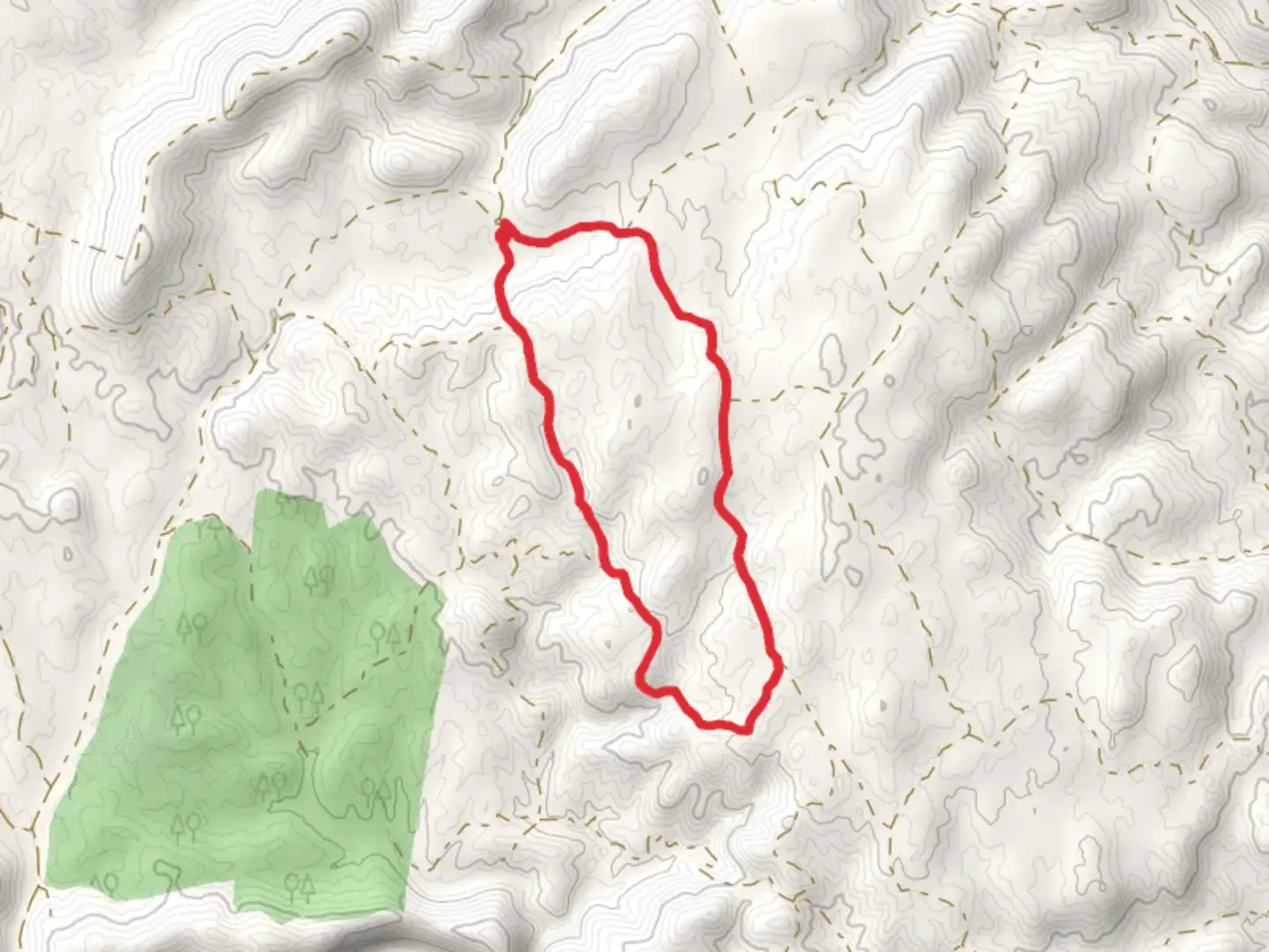 An image depicting the trail La Mancha del Berrocal - PN Sierra north of Seville - SL A 144 and its surrounding area.