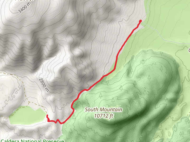 El Cajete Meadow Out and Back