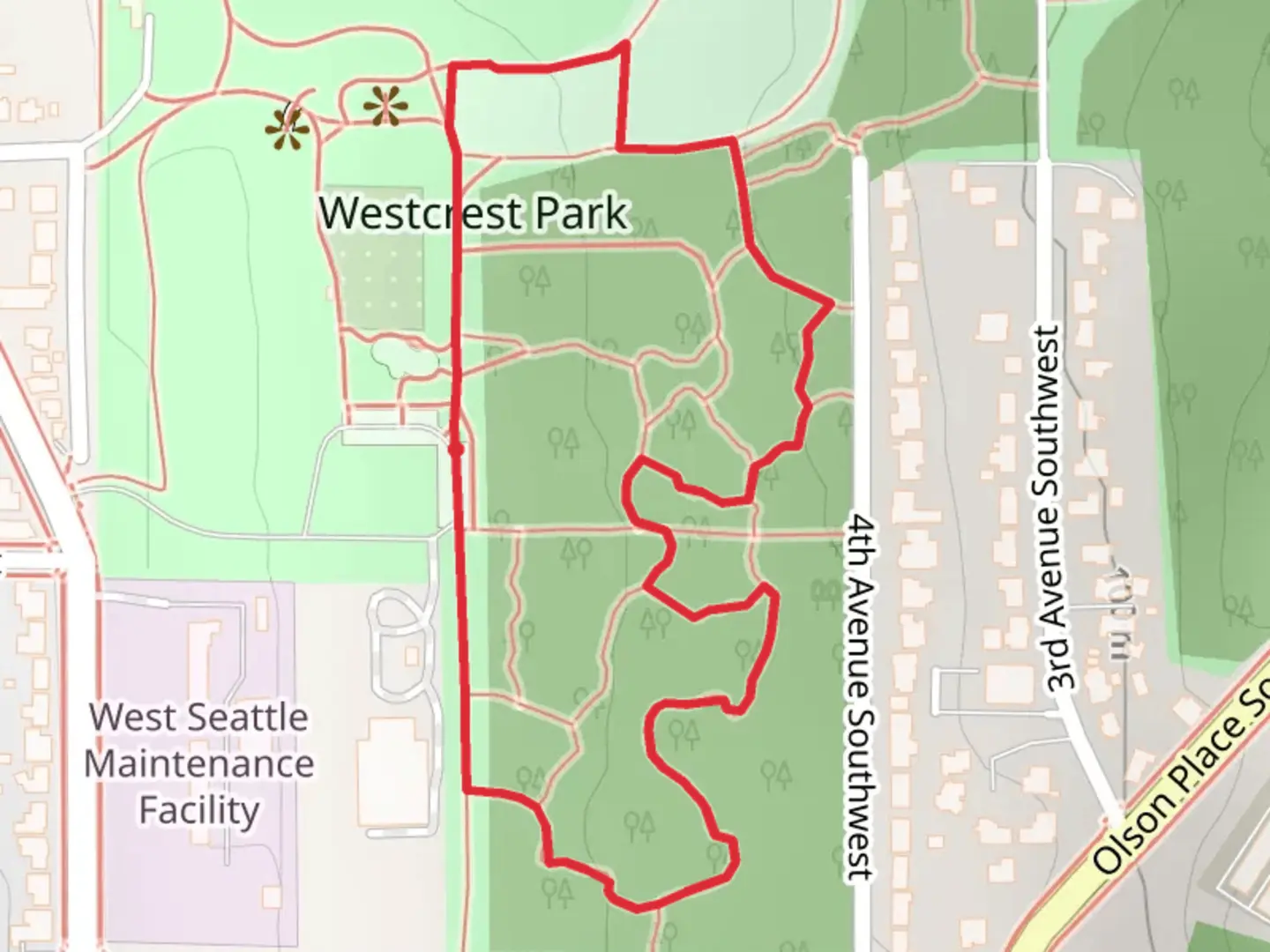 An image depicting the trail Douglas Fir Loop Trail and its surrounding area.