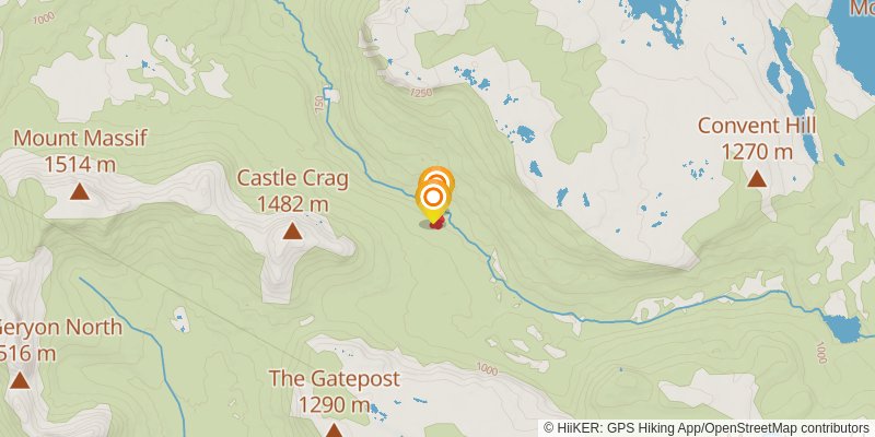 Overland Track spur 9 Map