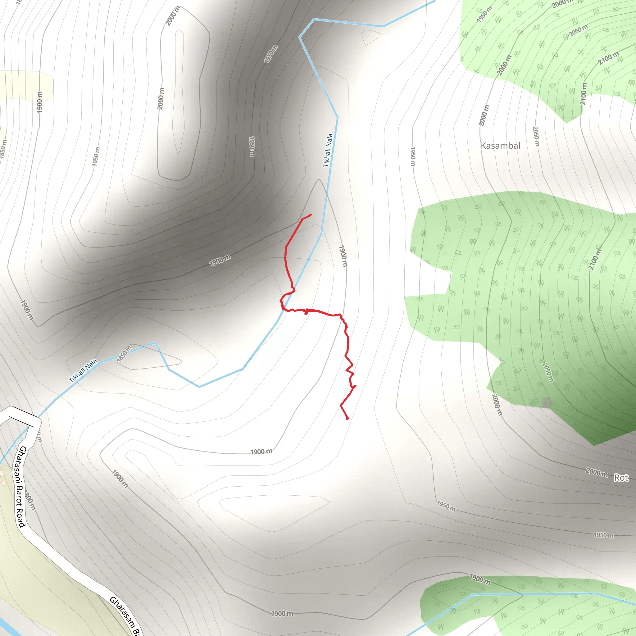 Lapas Waterfall Trek mobile static map