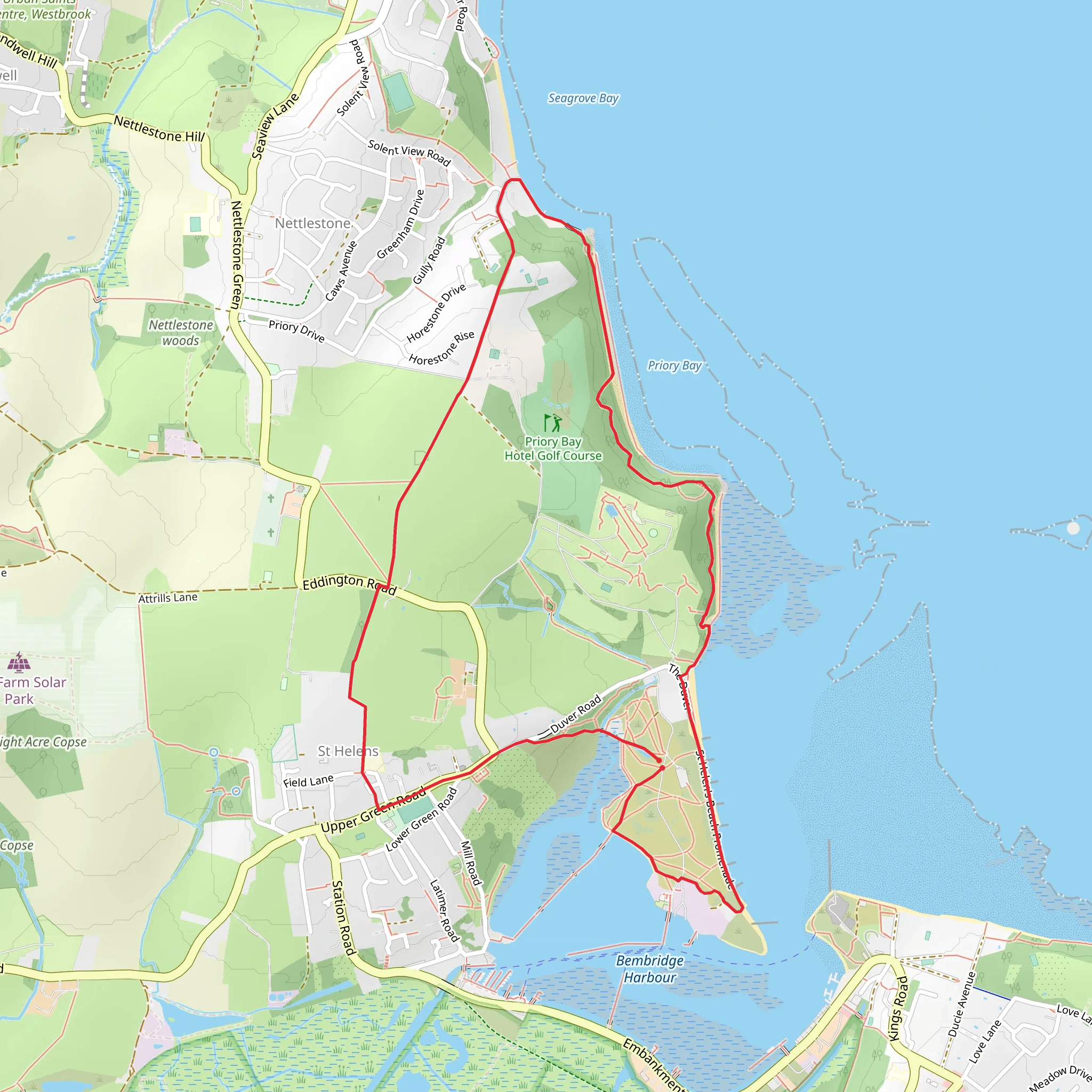 Links and Ldges Walk mobile static map